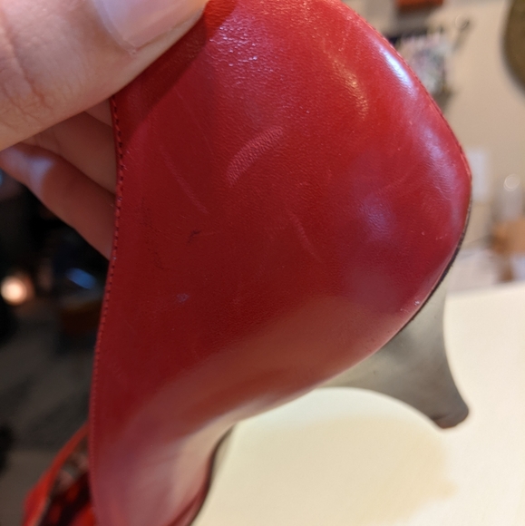 Van Eli red leather heels - Picture 3 of 9